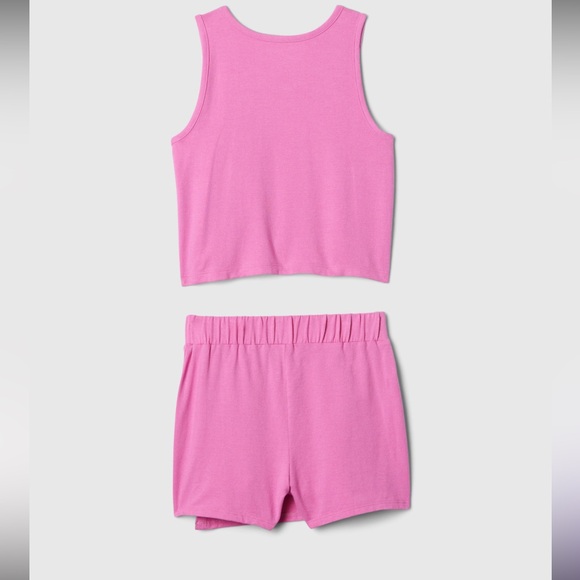 NWT Kids Skort Two-Piece Outfit - navy and white polka dots - Picture 2 of 4